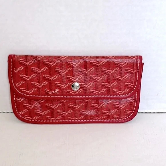 Goyard Saint Louis Red Pouch/Card case AUTHENTIC - Picture 1 of 10